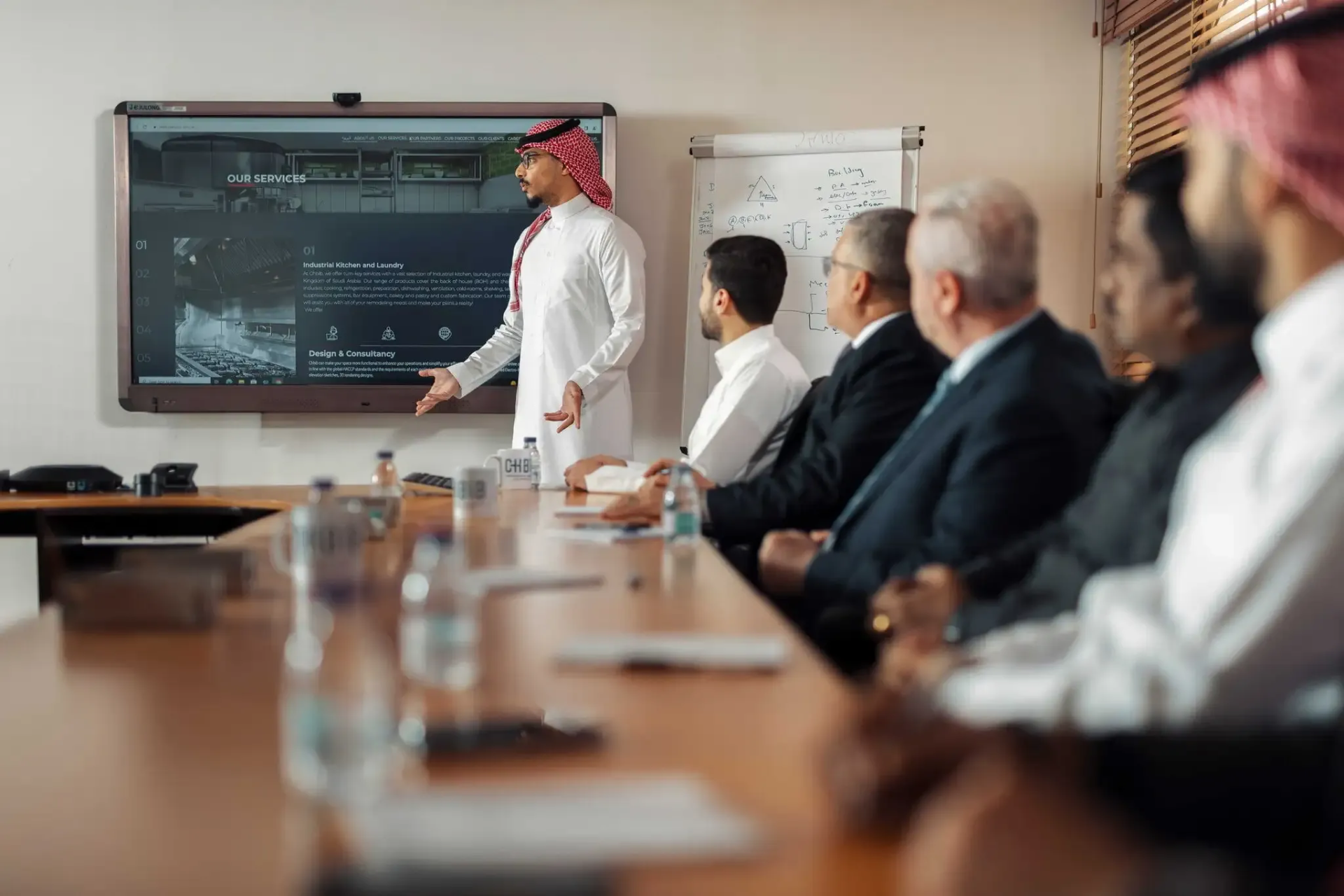 CHBIB team presenting to clients